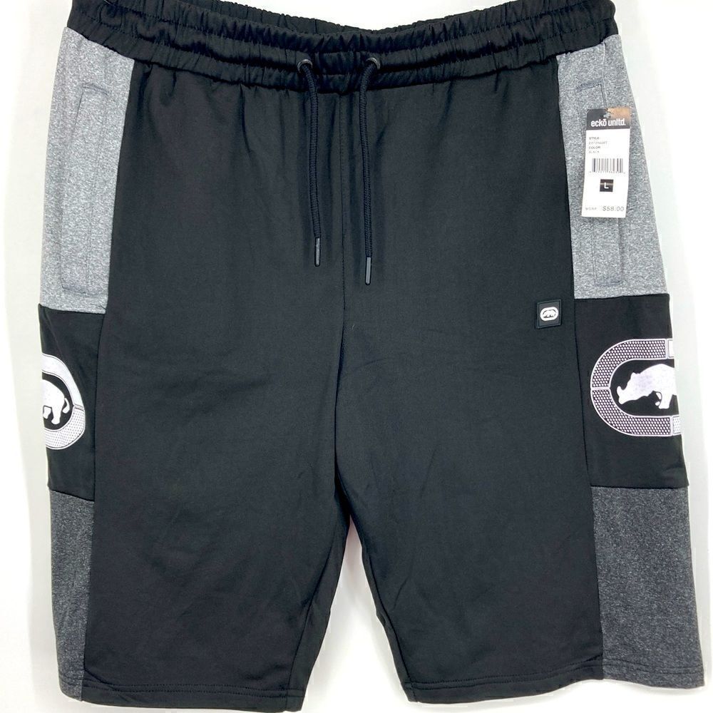 NWT Ecko Unltd Men’s Drawstring Black/White Short Size L
